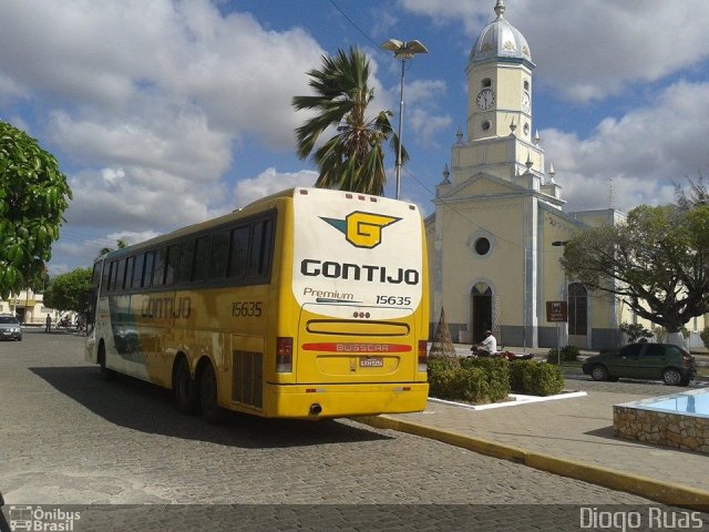 Empresa Gontijo de Transportes 15635 na cidade de Senador Pompeu, Ceará, Brasil, por Diogo Ruas. ID da foto: 2259665.