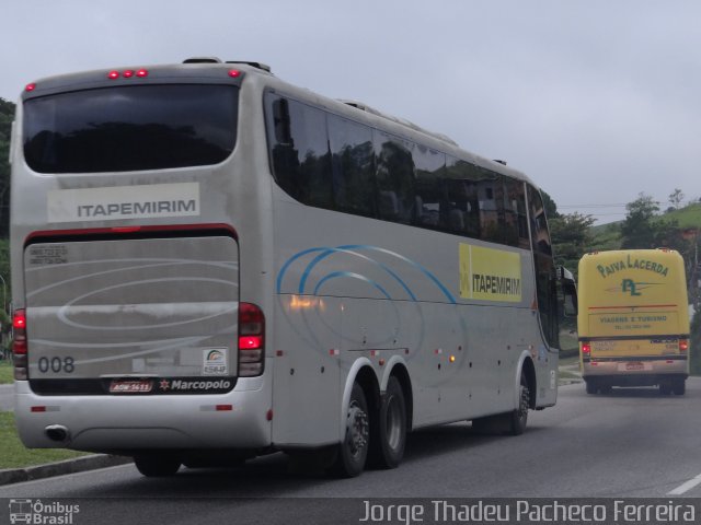 Viação Itapemirim 008 na cidade de Barra do Piraí, Rio de Janeiro, Brasil, por Jorge Thadeu Pacheco Ferreira. Número da foto: #2263416.