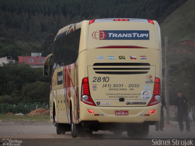 TransTupi Turismo e Fretamento 2810 na cidade de Aparecida, São Paulo, Brasil, por Sidnei Machado Strujak. Número da foto: #2263605.