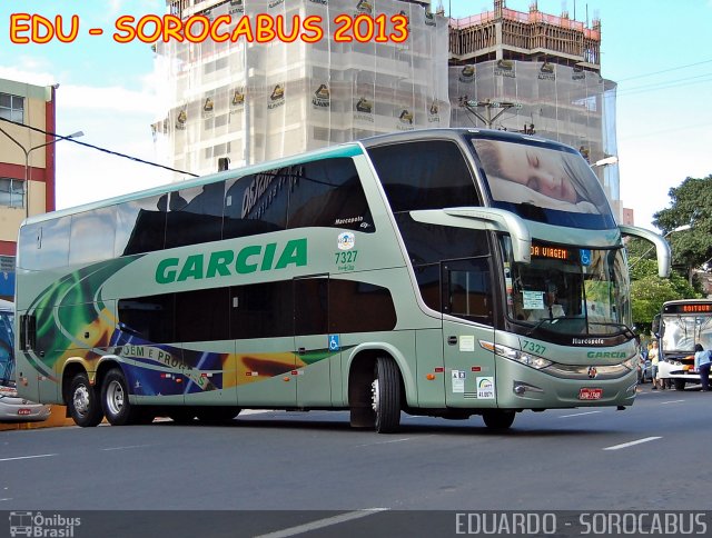 Viação Garcia 7327 na cidade de Sorocaba, São Paulo, Brasil, por EDUARDO - SOROCABUS. Número da foto: #2262218.
