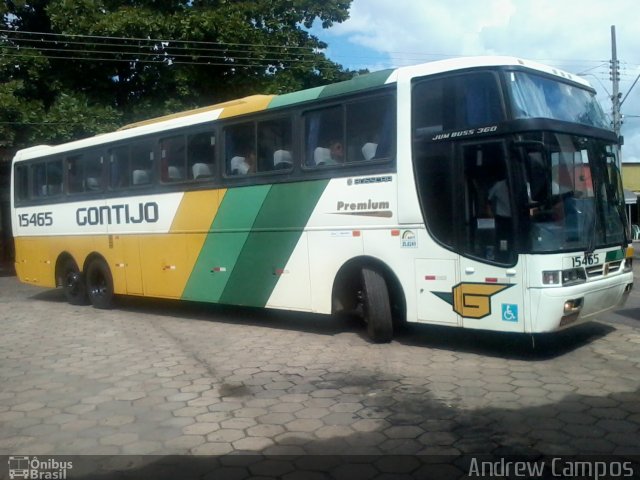 Empresa Gontijo de Transportes 15465 na cidade de Pirapora, Minas Gerais, Brasil, por Andrew Campos. ID da foto: 2263493.