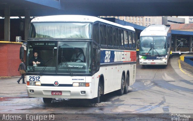 Unesul de Transportes 2512 na cidade de Porto Alegre, Rio Grande do Sul, Brasil, por Adems  Equipe 19. Número da foto: #2262541.