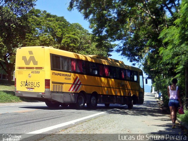 Viação Itapemirim 40389 na cidade de Campos dos Goytacazes, Rio de Janeiro, Brasil, por Lucas de Souza Pereira. ID da foto: 2266186.