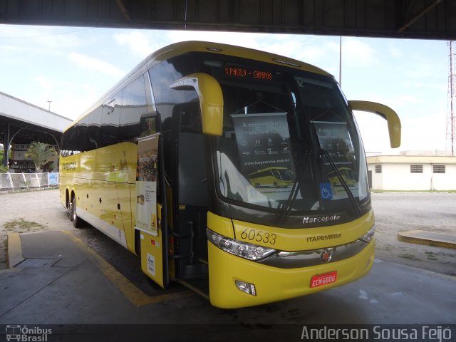 Viação Itapemirim 60533 na cidade de Campos dos Goytacazes, Rio de Janeiro, Brasil, por Anderson Sousa Feijó. Número da foto: #2265674.