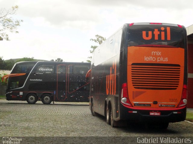 UTIL - União Transporte Interestadual de Luxo 11305 na cidade de Juiz de Fora, Minas Gerais, Brasil, por Gabriel Valladares. Número da foto: #2267207.