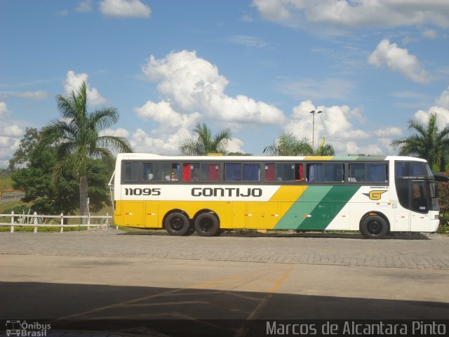 Empresa Gontijo de Transportes 11095 na cidade de Perdões, Minas Gerais, Brasil, por Marcos de Alcantara Pinto. Número da foto: #2266631.