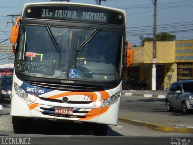 SBC Trans 773 na cidade de São Bernardo do Campo, São Paulo, Brasil, por Luis Nunez. ID da foto: 2267595.