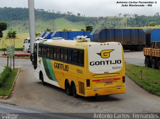 Empresa Gontijo de Transportes 11200 na cidade de João Monlevade, Minas Gerais, Brasil, por Antonio Carlos Fernandes. ID da foto: 2267574.