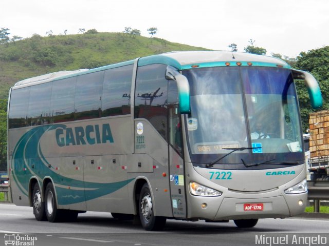 Viação Garcia 7222 na cidade de Queimados, Rio de Janeiro, Brasil, por Miguel Angelo. ID da foto: 2215171.