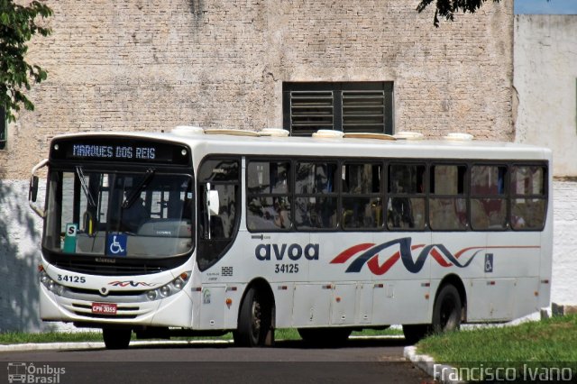AVOA - Auto Viação Ourinhos Assis 34125 na cidade de Ourinhos, São Paulo, Brasil, por Francisco Ivano. Número da foto: #2216133.