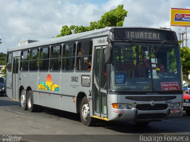 Viação Cidade de Maceió 5602 na cidade de Maceió, Alagoas, Brasil, por Rodrigo Fonseca. Número da foto: #2214963.