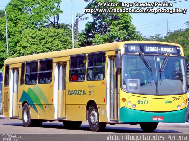 Viação Garcia 6577 na cidade de Maringá, Paraná, Brasil, por Victor Hugo Guedes Pereira. Número da foto: #2214462.