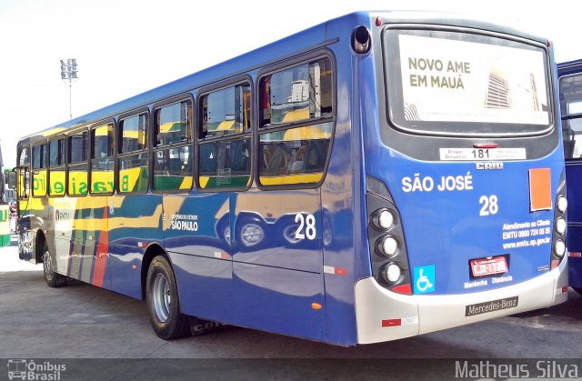 Viação São José de Transportes 28 na cidade de São Paulo, São Paulo, Brasil, por Matheus Silva. Número da foto: #2269788.
