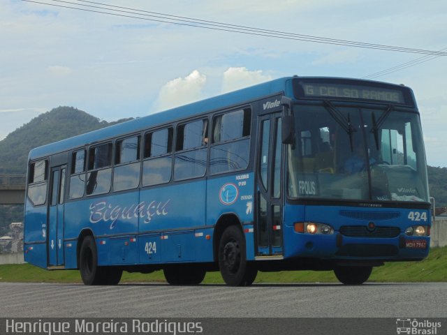 Biguaçu Transportes Coletivos Administração e Participação 424 na cidade de Biguaçu, Santa Catarina, Brasil, por Henrique Moreira Rodrigues. ID da foto: 2270628.