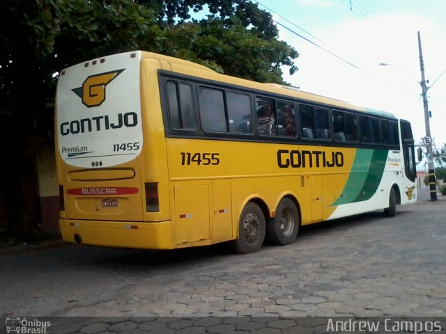 Empresa Gontijo de Transportes 11455 na cidade de Pirapora, Minas Gerais, Brasil, por Andrew Campos. ID da foto: 2269513.