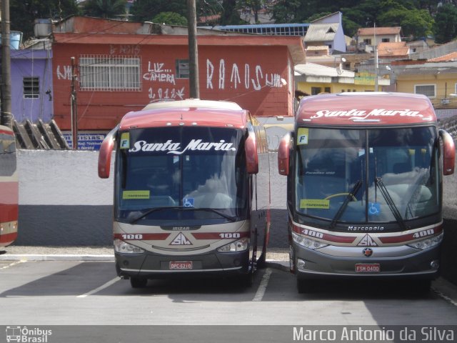 Santa Maria Fretamento e Turismo > Transportes Santa Maria(SP) 100 na cidade de São Bernardo do Campo, São Paulo, Brasil, por Marco Antonio da Silva. Número da foto: #2269901.