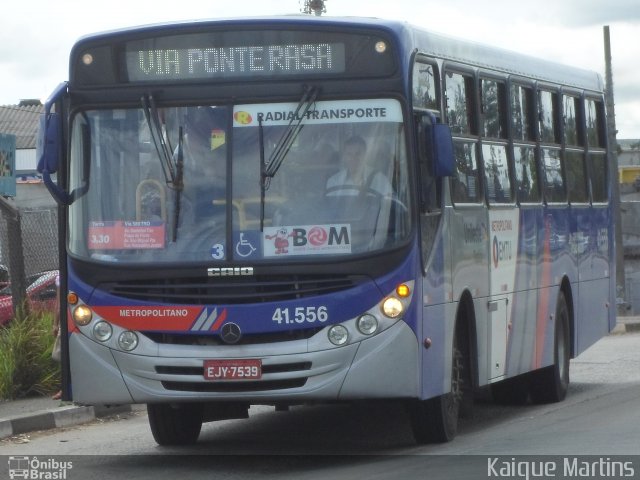 Radial Transporte Coletivo 41.556 na cidade de Itaquaquecetuba, São Paulo, Brasil, por Kaique Martins. Número da foto: #2269467.