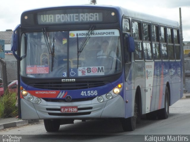 Radial Transporte Coletivo 41.556 na cidade de Itaquaquecetuba, São Paulo, Brasil, por Kaique Martins. ID da foto: 2269467.