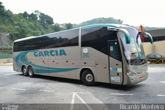 Viação Garcia 7222 na cidade de Santos, São Paulo, Brasil, por Ricardo Silva Monteiro. Número da foto: #2269842.