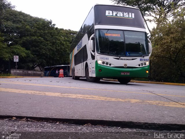 Trans Brasil > TCB - Transporte Coletivo Brasil 100280 na cidade de São Paulo, São Paulo, Brasil, por Isis  Grace. ID da foto: 2270672.