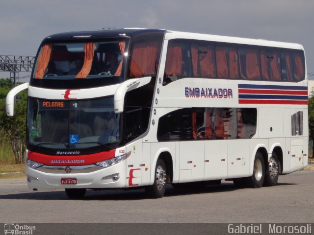 Expresso Embaixador 432 na cidade de Pelotas, Rio Grande do Sul, Brasil, por Gabriel  Morosoli. Número da foto: #2269338.