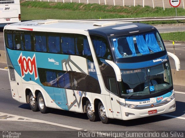 Auto Viação 1001 RJ 108.311 na cidade de Aparecida, São Paulo, Brasil, por Pedro Henrique Gumercindo da Silva. ID da foto: 2270327.