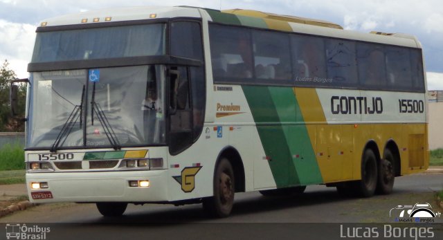 Empresa Gontijo de Transportes 15500 na cidade de Araxá, Minas Gerais, Brasil, por Lucas Borges . ID da foto: 2269257.