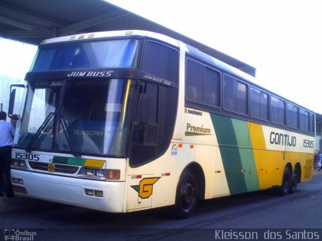 Empresa Gontijo de Transportes 15305 na cidade de Belo Horizonte, Minas Gerais, Brasil, por Kleisson  dos Santos. ID da foto: 2269049.