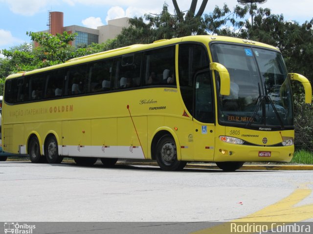 Viação Itapemirim 5805 na cidade de São Paulo, São Paulo, Brasil, por Rodrigo Coimbra. Número da foto: #2271673.