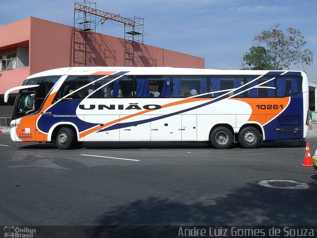 Expresso União 10261 na cidade de Rio de Janeiro, Rio de Janeiro, Brasil, por André Luiz Gomes de Souza. Número da foto: #2272416.