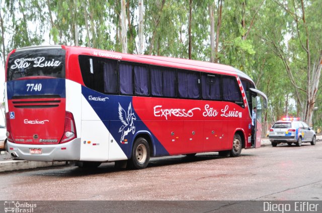 Expresso São Luiz 7740 na cidade de Cuiabá, Mato Grosso, Brasil, por Diego Eifler. Número da foto: #2271448.
