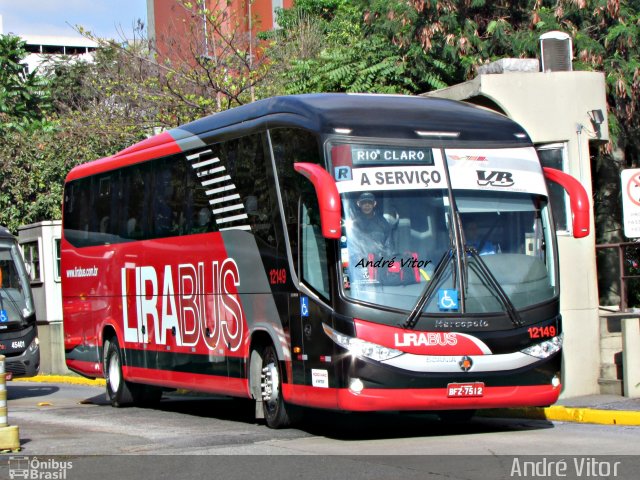 Lirabus 12149 na cidade de São Paulo, São Paulo, Brasil, por André Vitor  Silva dos Santos. Número da foto: #2271720.