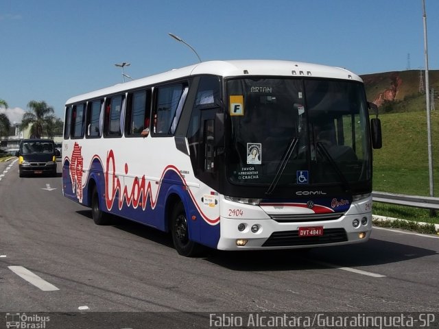 Turismo e Fretamento Orion Transportes 2904 na cidade de Aparecida, São Paulo, Brasil, por Fabio Alcantara. Número da foto: #2271197.