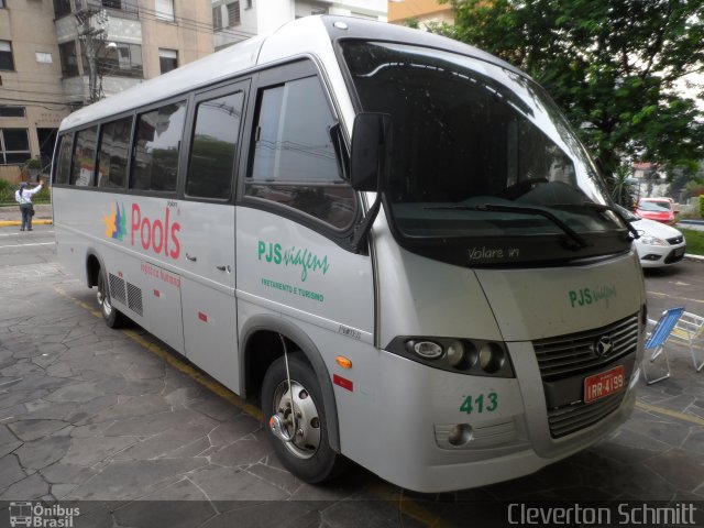PJS Viagens 413 na cidade de Santa Maria, Rio Grande do Sul, Brasil, por Cleverton Schmitt. Número da foto: #2273341.
