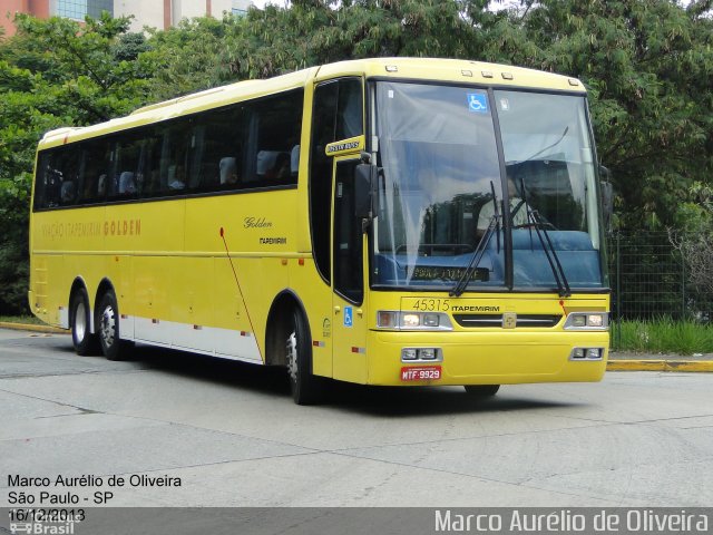 Viação Itapemirim 45315 na cidade de São Paulo, São Paulo, Brasil, por Marco Aurélio de Oliveira. ID da foto: 2273069.