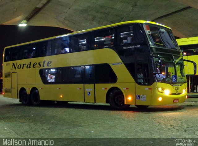 Viação Nordeste 4080 na cidade de Fortaleza, Ceará, Brasil, por Mailson Amâncio. Número da foto: #2271030.