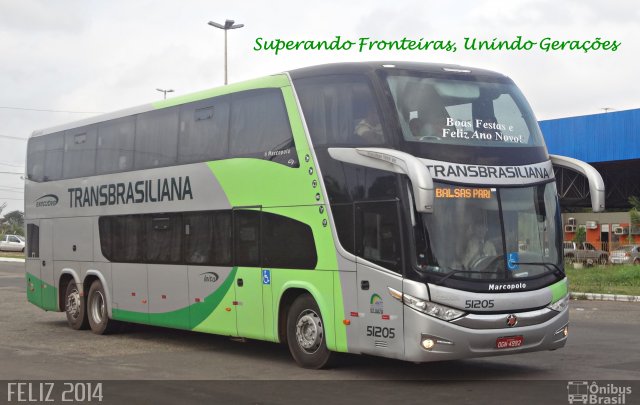 Transbrasiliana Transportes e Turismo 51205 na cidade de São Luís, Maranhão, Brasil, por Romulo de Oliveira Clementino. Número da foto: #2273213.