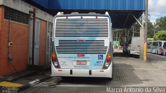 Metra - Sistema Metropolitano de Transporte 4011 na cidade de São Bernardo do Campo, São Paulo, Brasil, por Marco Antonio da Silva. ID da foto: 2272350.