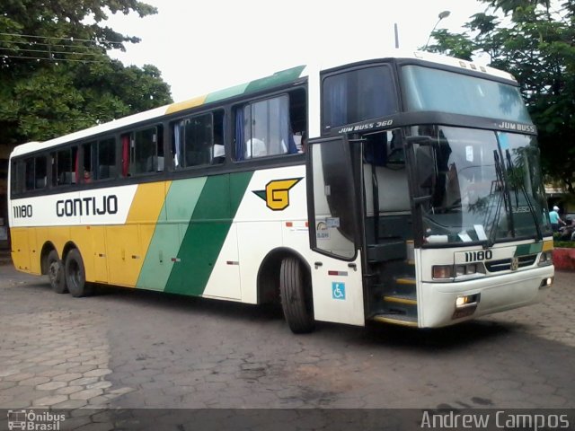 Empresa Gontijo de Transportes 11180 na cidade de Pirapora, Minas Gerais, Brasil, por Andrew Campos. ID da foto: 2272373.