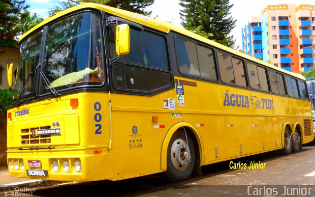 Águia Tur Turismo 003 na cidade de Caldas Novas, Goiás, Brasil, por Carlos Júnior. Número da foto: #2217108.