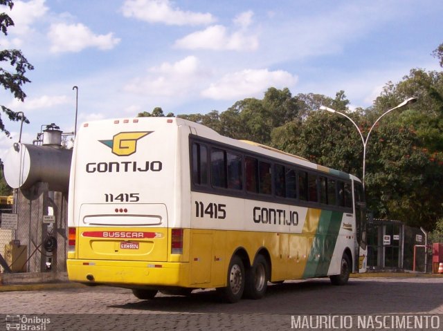 Empresa Gontijo de Transportes 11415 na cidade de Belo Horizonte, Minas Gerais, Brasil, por Maurício Nascimento. ID da foto: 2217912.