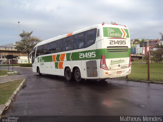 Cia. São Geraldo de Viação 21495 na cidade de Vitória, Espírito Santo, Brasil, por Matheus Mendes. ID da foto: 2216442.