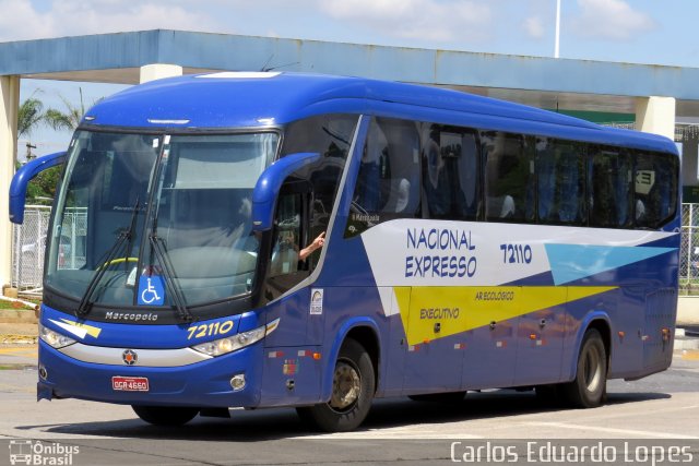 Nacional Expresso 72110 na cidade de Goiânia, Goiás, Brasil, por Carlos Eduardo Lopes. ID da foto: 2217559.