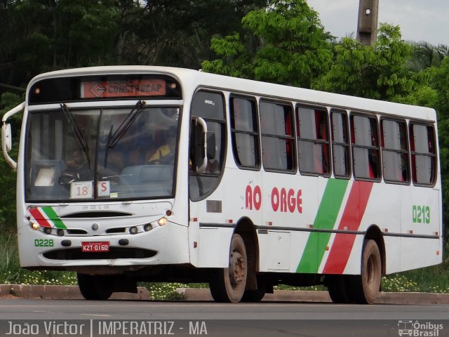 Consórcio Navegantes - 02 > Viação São Jorge > Transurb Transporte Urbano 0213 na cidade de Imperatriz, Maranhão, Brasil, por João Victor. Número da foto: #2219413.