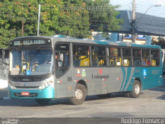 Auto Viação Urubupungá 00307 na cidade de Osasco, São Paulo, Brasil, por Rodrigo Fonseca. ID da foto: 2218732.