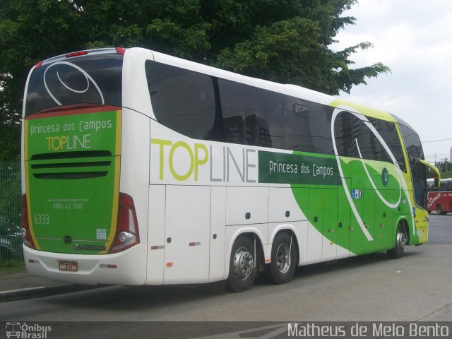 Expresso Princesa dos Campos 6333 na cidade de São Paulo, São Paulo, Brasil, por Matheus de Melo Bento. Número da foto: #2220597.