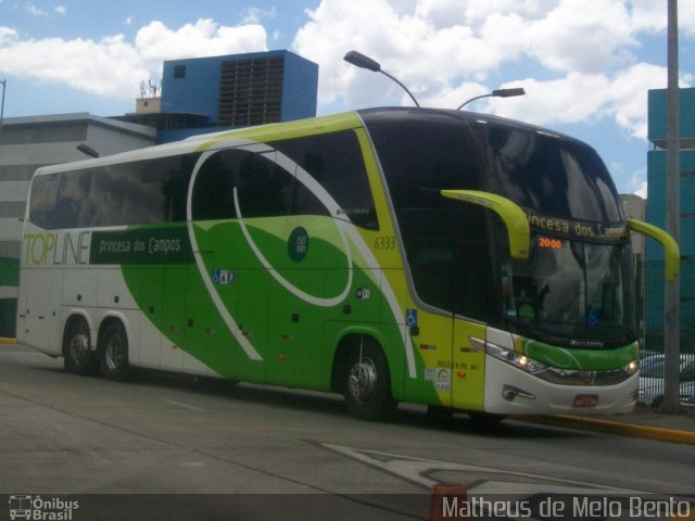 Expresso Princesa dos Campos 6333 na cidade de São Paulo, São Paulo, Brasil, por Matheus de Melo Bento. ID da foto: 2220559.