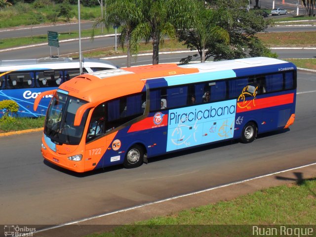 Viação Piracicabana 1722 na cidade de Americana, São Paulo, Brasil, por Ruan Roque. Número da foto: #2220300.