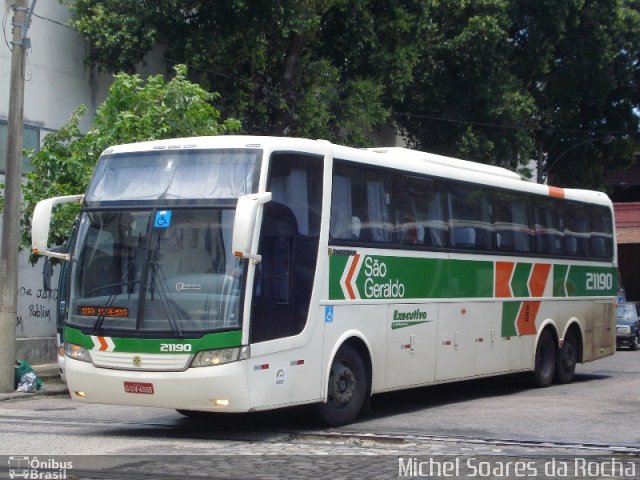 Cia. São Geraldo de Viação 21190 na cidade de Rio de Janeiro, Rio de Janeiro, Brasil, por Michel Soares da Rocha. ID da foto: 2221816.