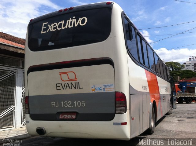 Evanil Transportes e Turismo RJ 132.105 na cidade de Taubaté, São Paulo, Brasil, por Matheus  Loiaconi dos Santos. ID da foto: 2221515.